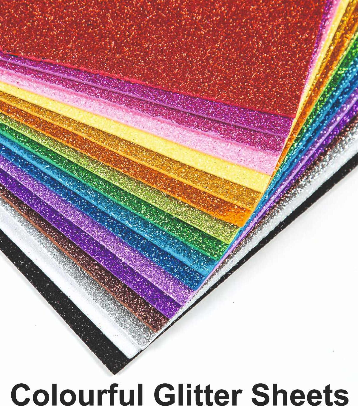 Colourful Glitter Sheets